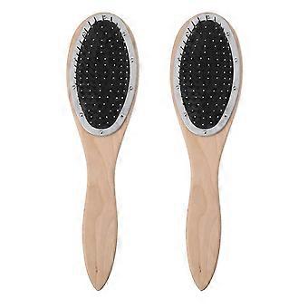 Wooden Wet Dry Comb With Flexible Bristles