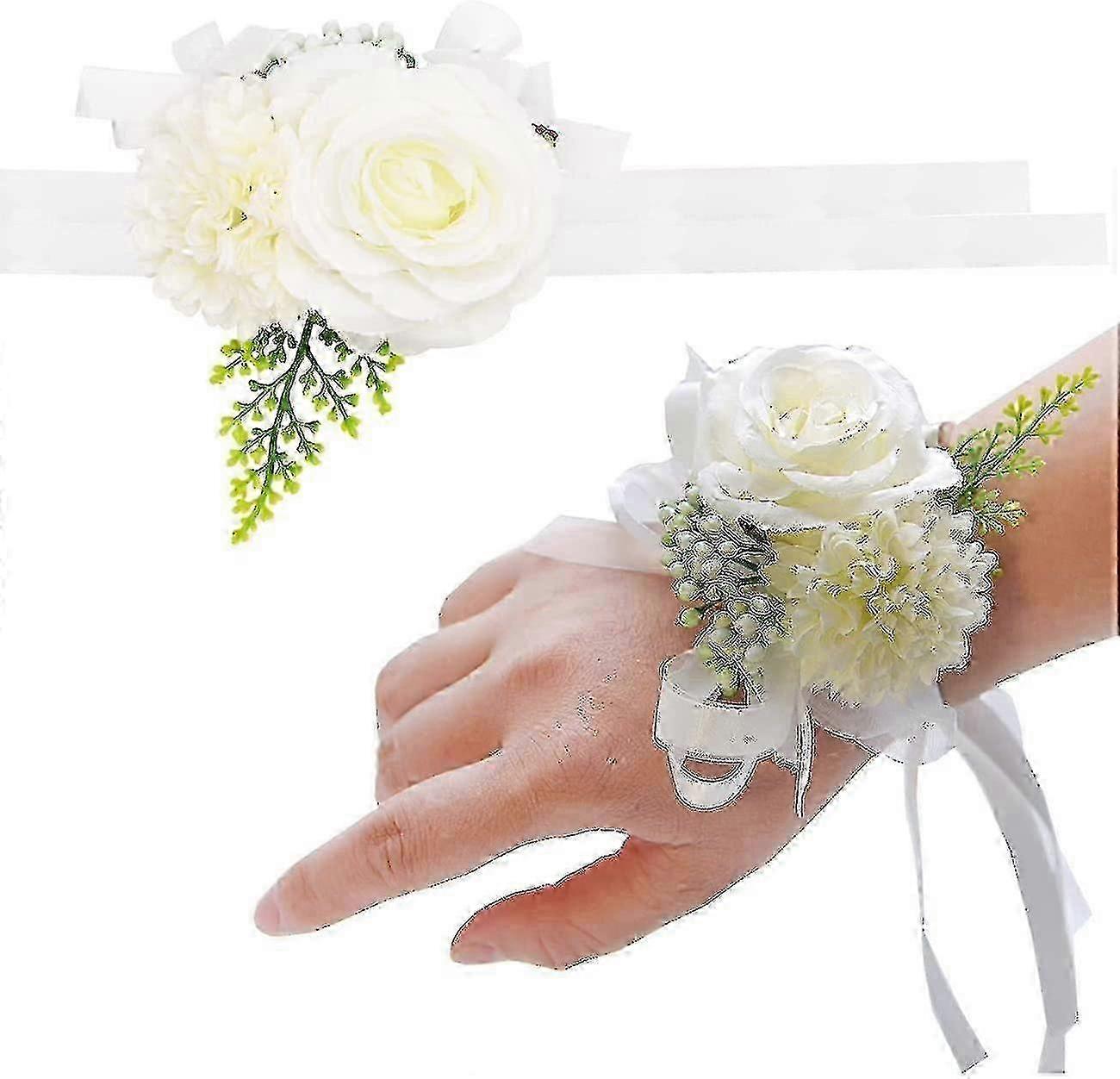 5-Piece Realistic Rose Wrist Set