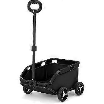 Lightweight Foldable Pet Stroller 4 Wheels Small Dog Handcart Comfortable Handlebars Foldable Dog Stroller for Small Cats & Dogs