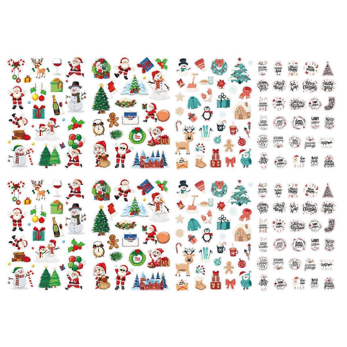 Festive 3D Puffy Christmas Stickers