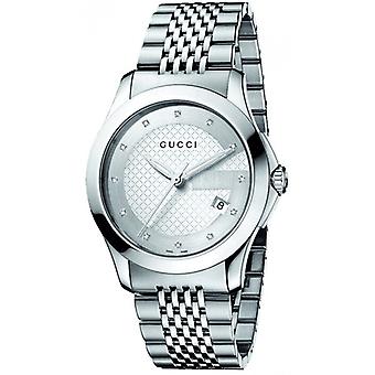 Gucci horloge cab 126md ESF plat. 12 BTE horloge voor vrouwen analoge Quartz met roestvrijstalen armband YA126404