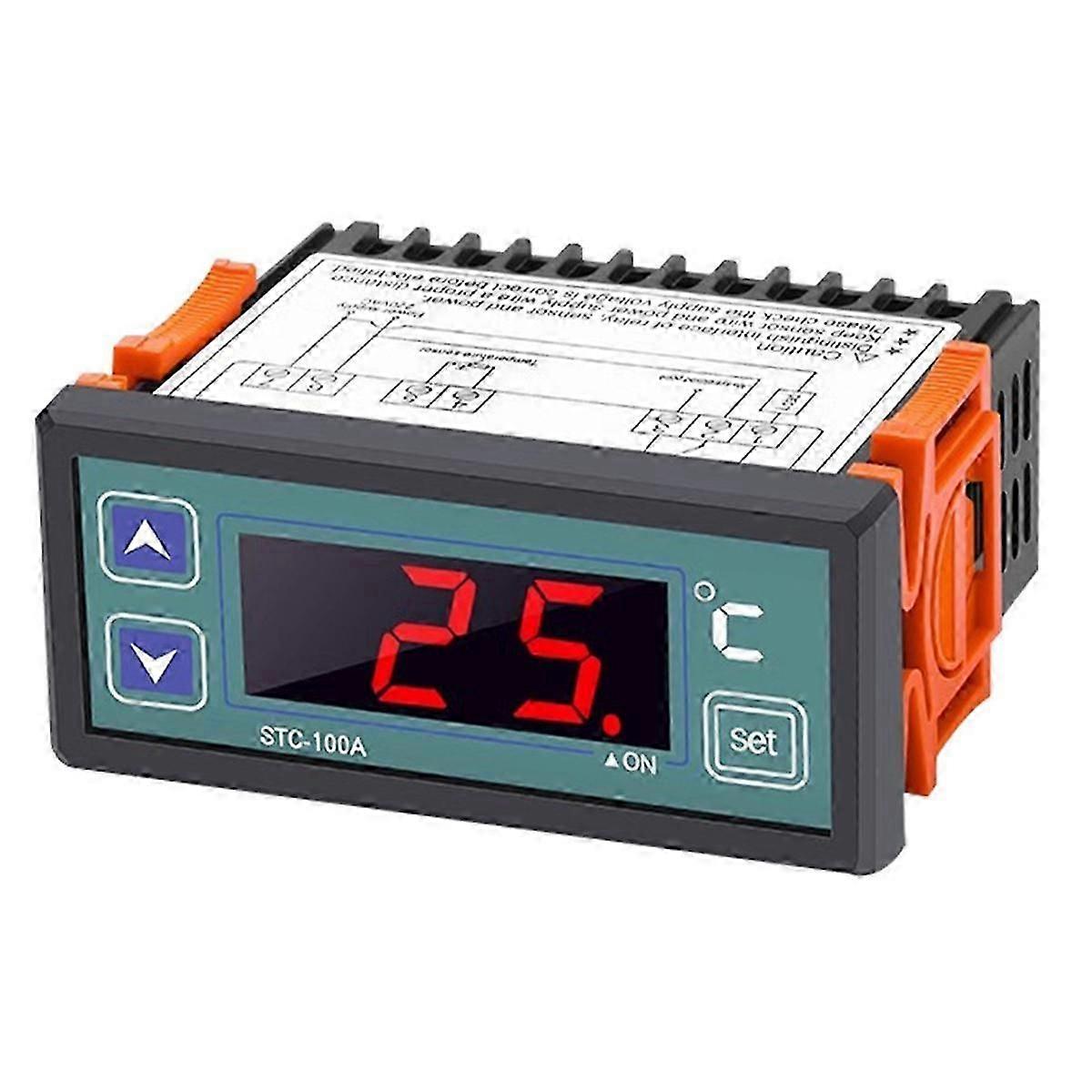 STC-100A Digital Temperature Controller AC220V Intelligent Temperature Regulator for Cooling and Heating