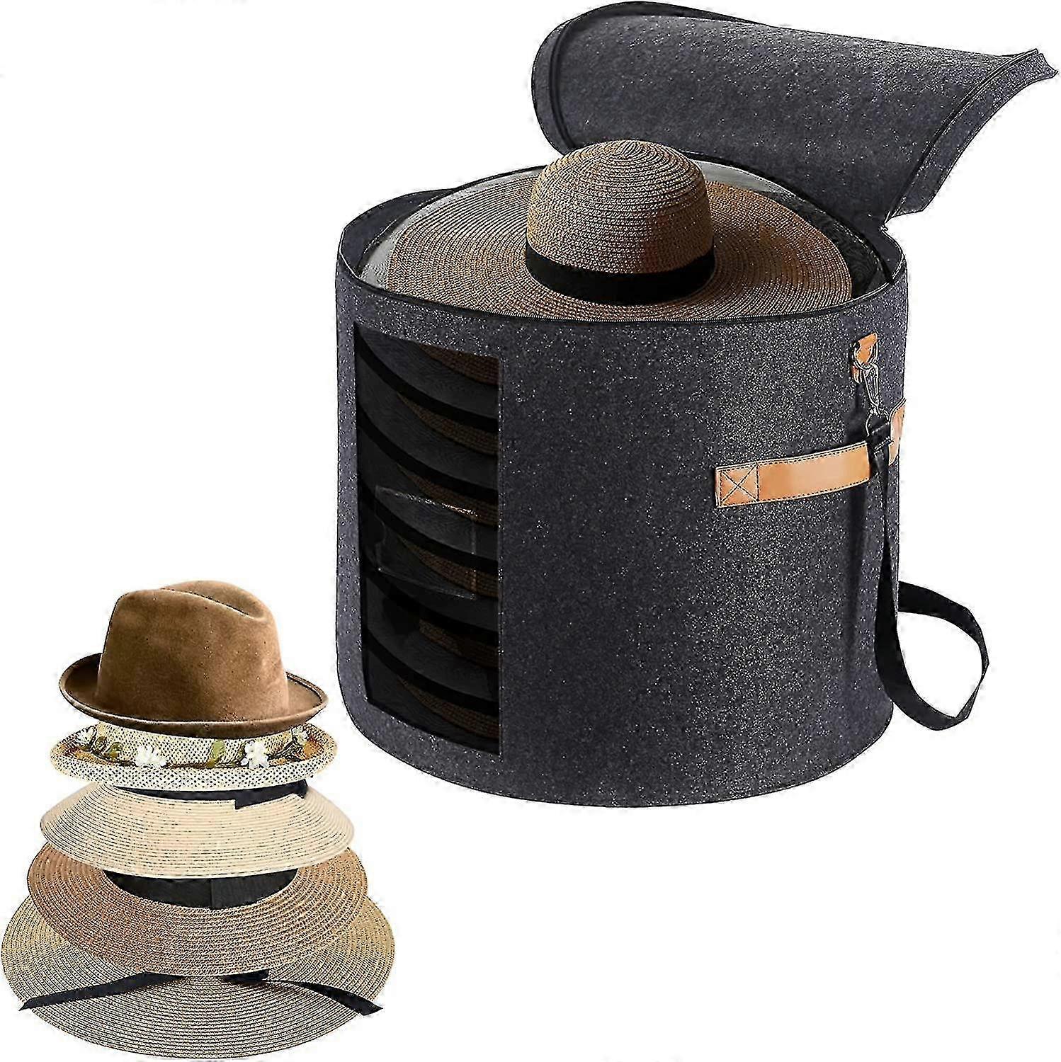 Foldable Round Hat Storage Box