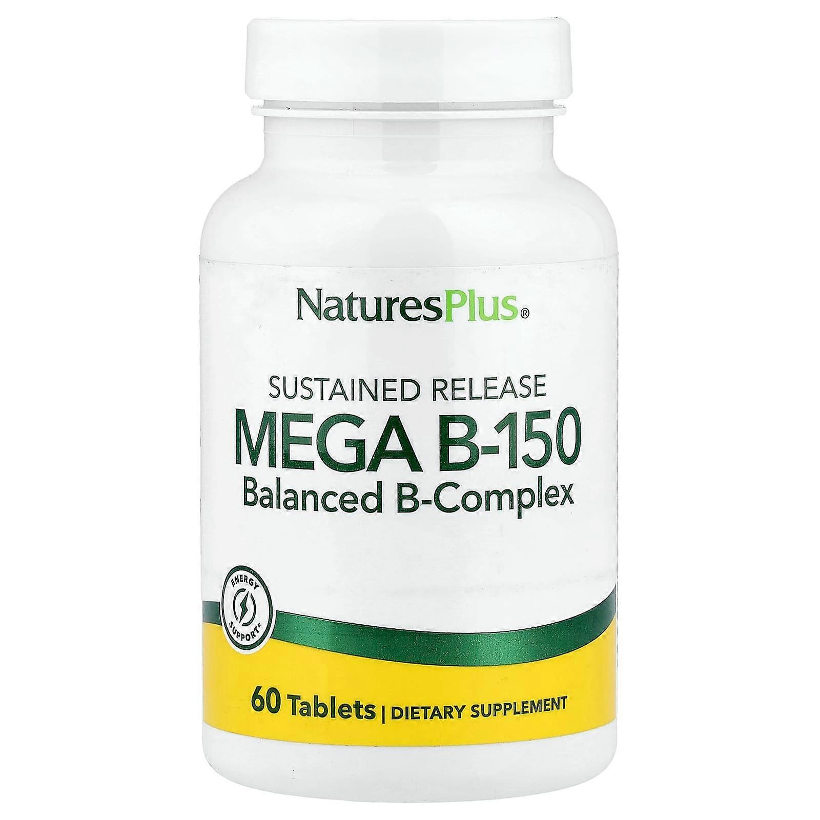 NaturesPlus, Mega B-150, Sustained Release, 60 Tablets
