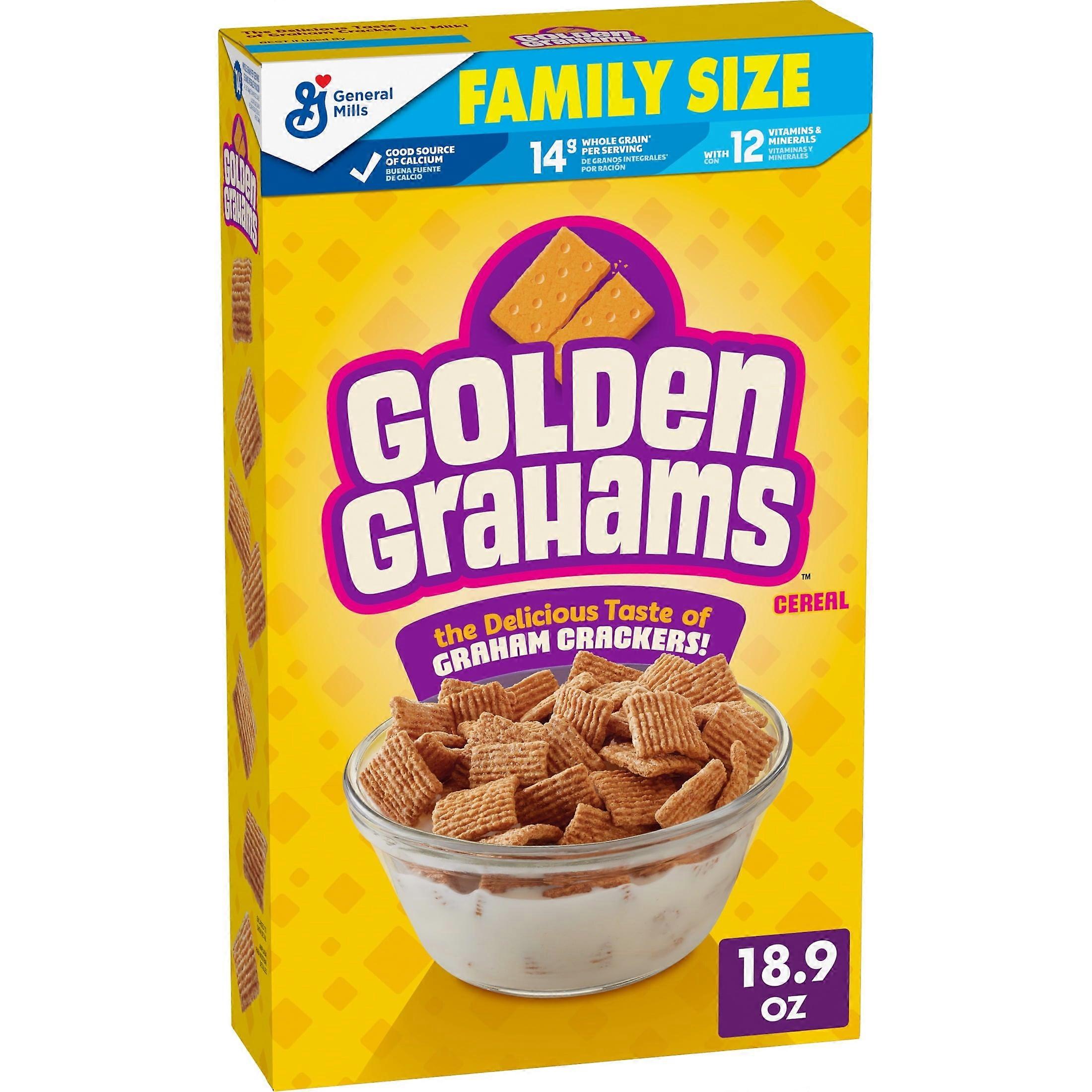 Golden Grahams Breakfast Cereal Graham Cracker Taste Family Size 18.9 oz