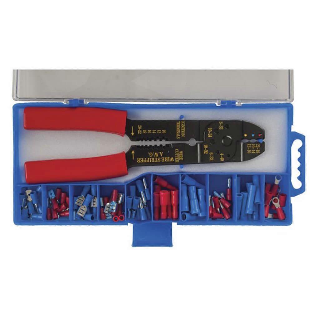 Tool Crimp Qc Compression Mechanism with 80Pcs Connectors Set