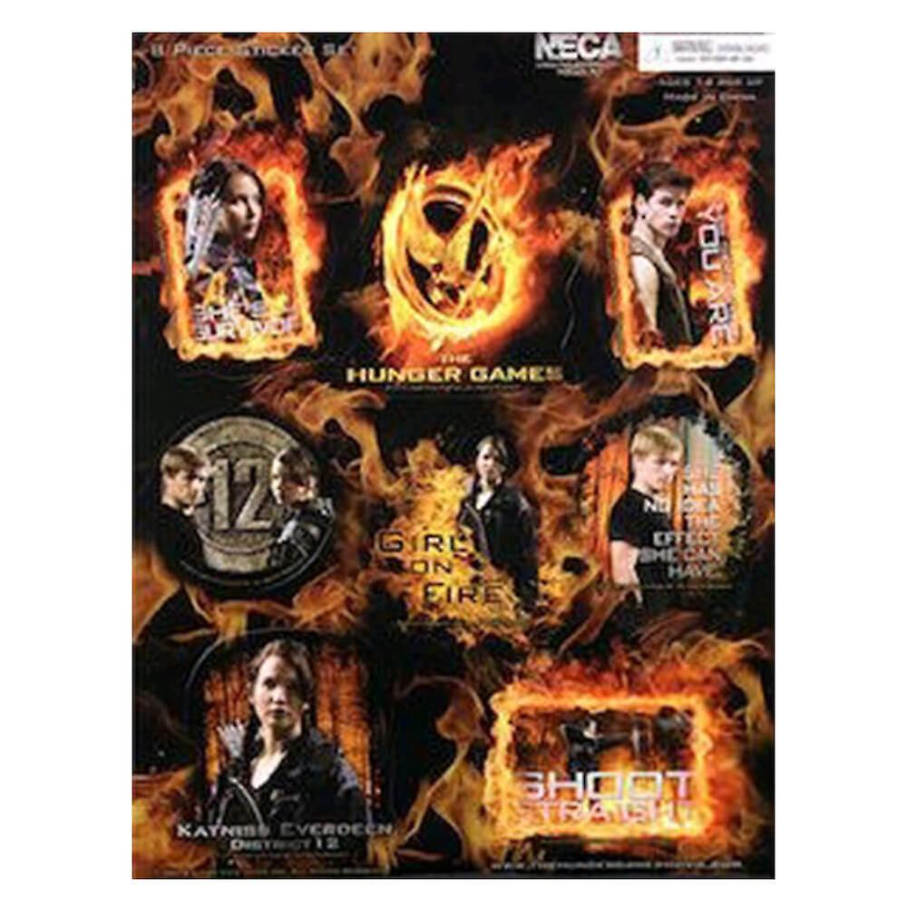 The Hunger Games Designed Stylized Excellent Quality 8 Piece Sticker Set