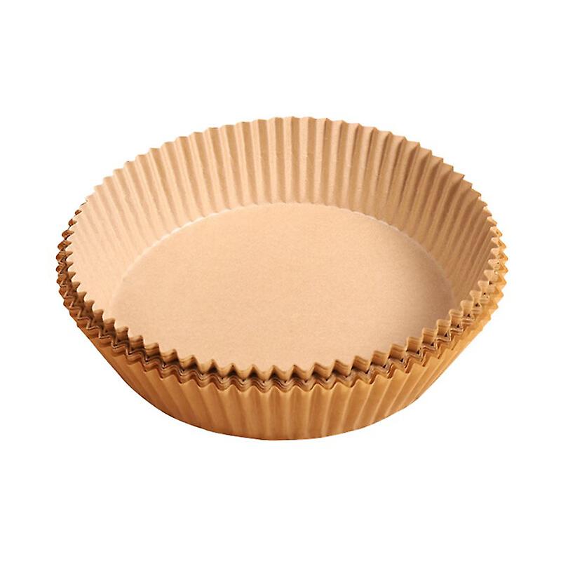 50pcs/pack 16cm Air Fryer Disposable Paper Liner Mat Wood Pulp Steamer Baking Mats