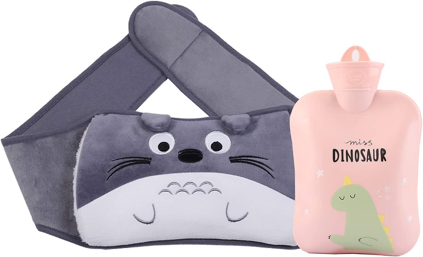 Wärmflasche mit Taillenabdeckung, Cartoon Warmwassertasche