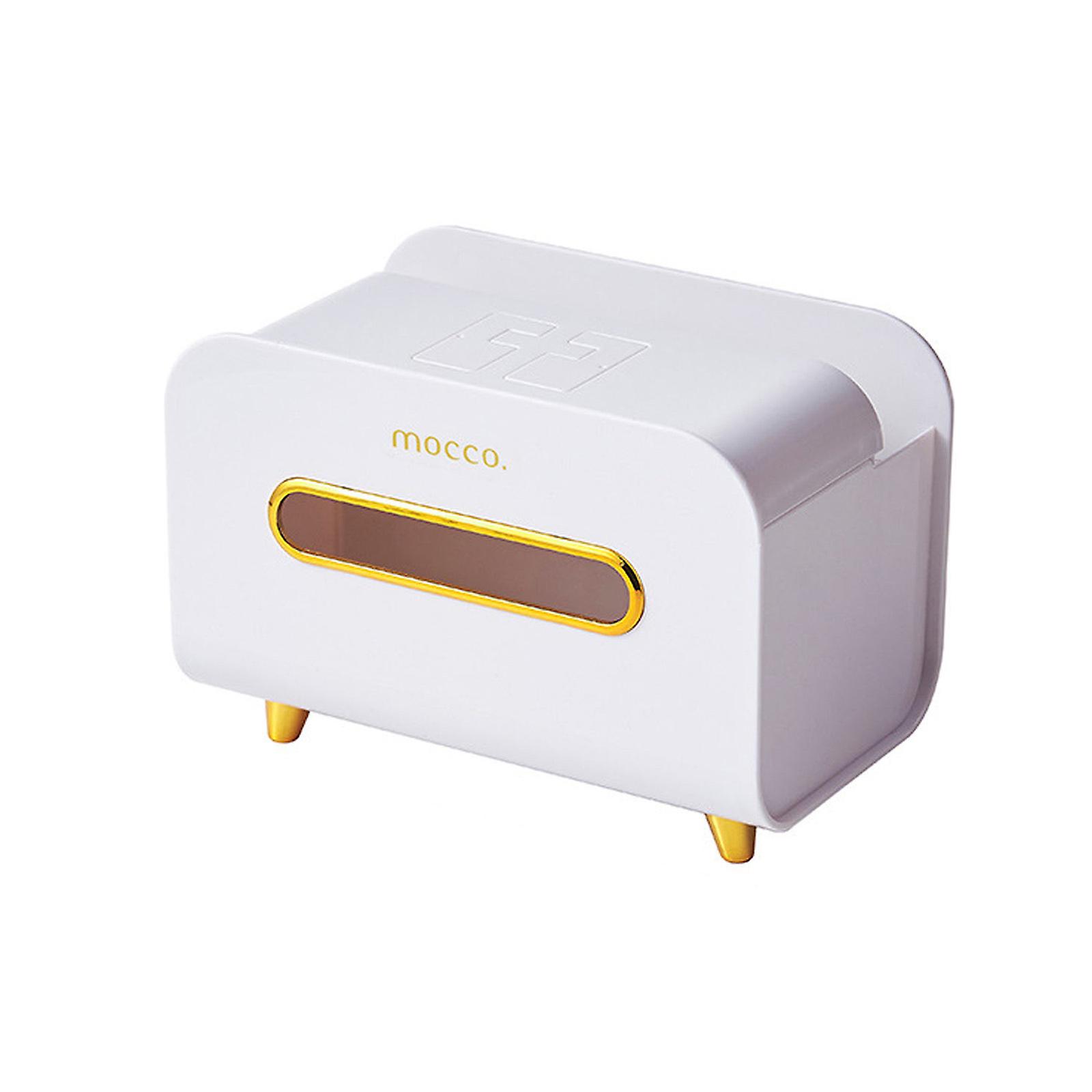 Tissue Box Holder Light Luxury Double Layer Non-slipping For Case