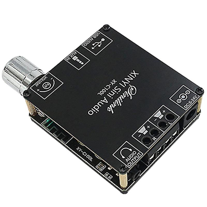 XY-C100L HIFI 100WX2 Bluetooth 5.0 High Digital Stereo Amplifier Board AUX USB AMP Amplificador Hom