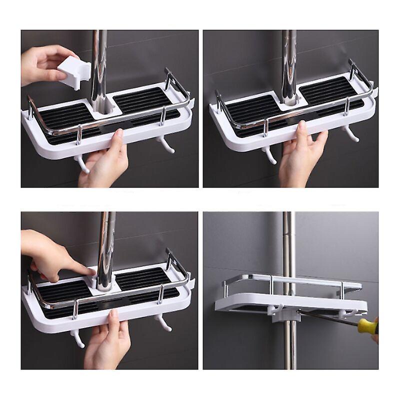 Shower Shelf And Storageadjustable Wallmounted Shower Shelf, Bathroom