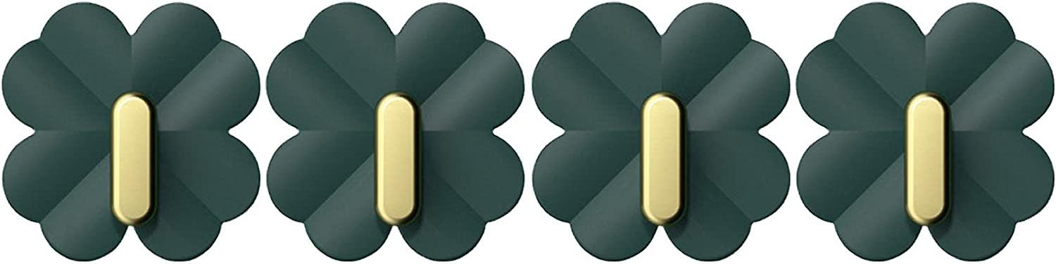 Flower Shape Wall Hooks 33 LB (Max) - Waterproof Seamless Hooks, Heavy Duty Self Adhesive Hooks for Bathroom Kitchen, Sticky Hook,