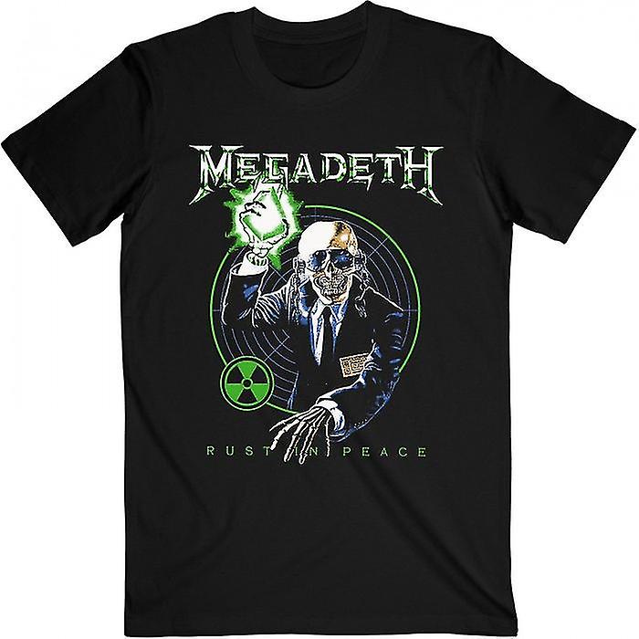Megadeth Unisex Adult Rust In Peace Anniversary Target T-Shirt