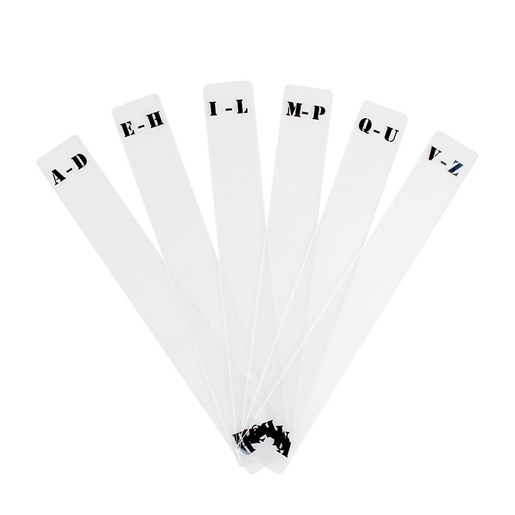 Practical Category Label Card Clear Sorting Cards Comfortable to Hold