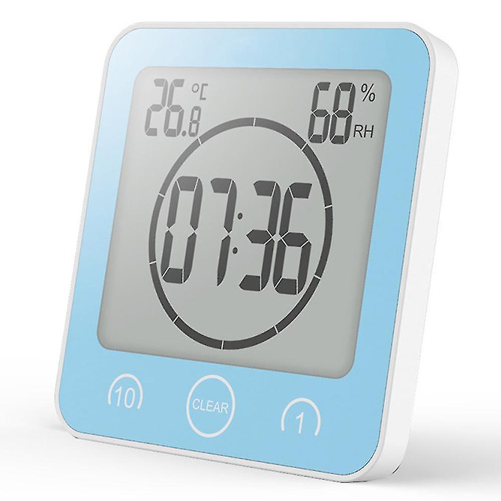 Bathroom Electronic Wall Clock Temperature And Humidity Countdown Wall Clock