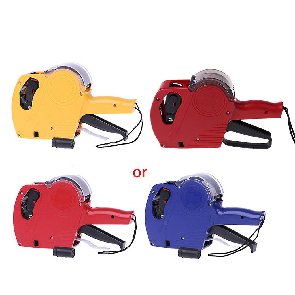 MX-5500 8 Digits Price Tag Gun Labeler Labeller Label Paper + 2 Ink Roller