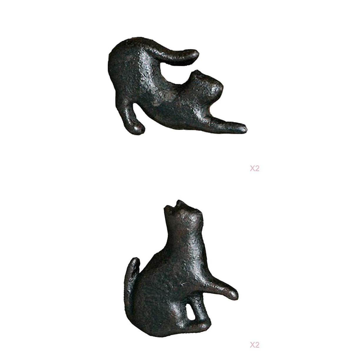 4pcs Creative Cat Design Cupboard Drawer Knob Kitchen Cabinet Door Pulls