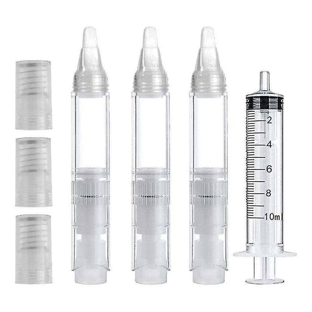 3pcs Touch Up Paint Pens 6ml Refillable Leak-proof With Injector