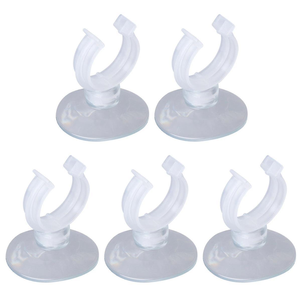 5 Pcs 25mm Aquarium Water Pipe Clamp Acrylic Pipe Holder Inlet Outlet Pipe Fixed Clip Transparent Fi