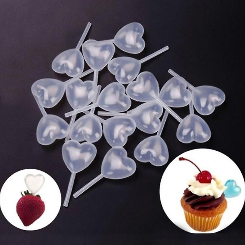 50 Pcs Jam Injector Transparent Food Grade Decorative Pipe Shape Cake Tool Kitchen Tool