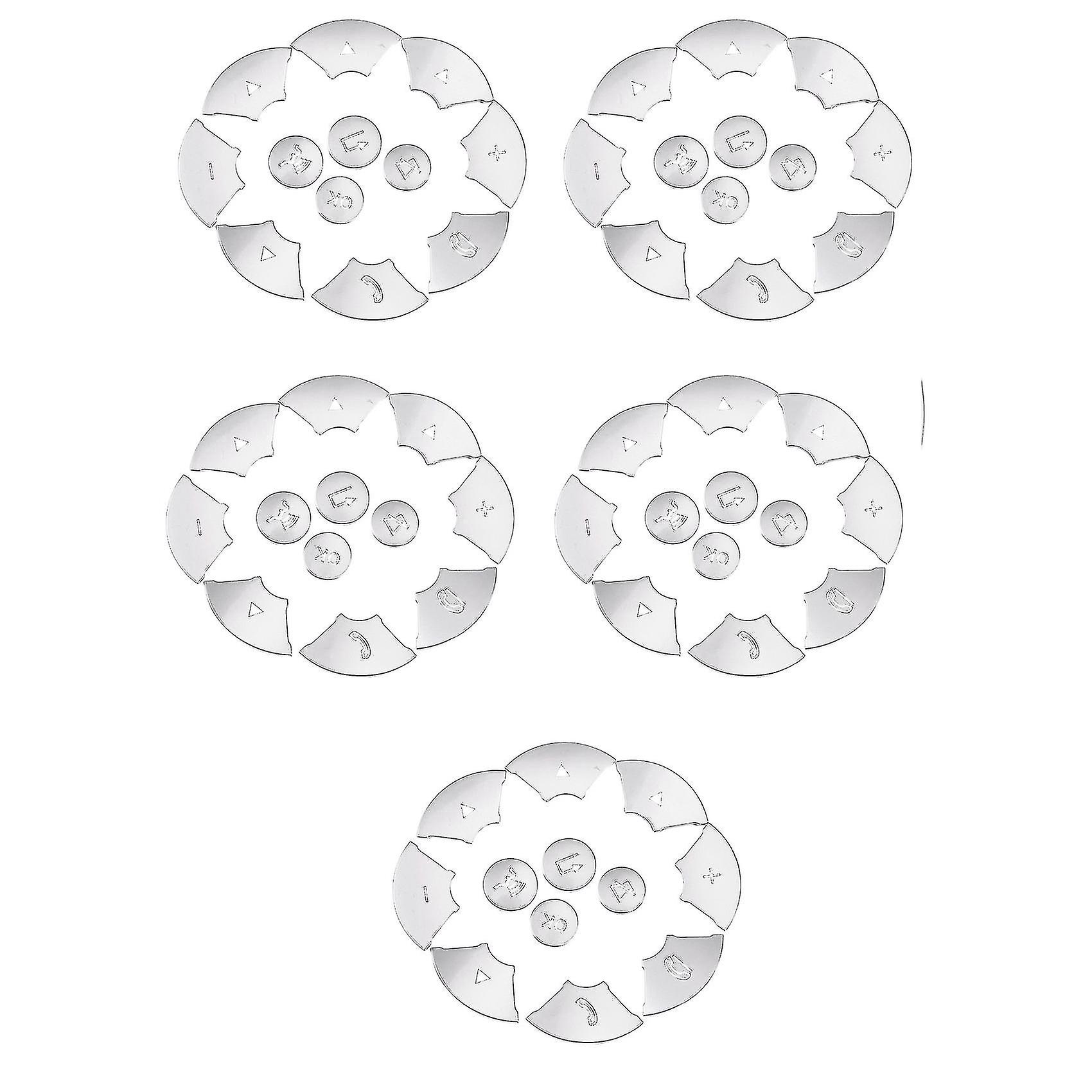 5x Car Interior Steering Wheel Button Switch Trim Cover Sticker For C E S Class W204 W212 W221