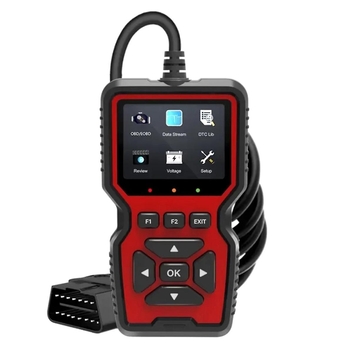 OBD2 Scanner Live Data Professional Mechanic Diagnostic Code Reader Tool For Check Engine Light Bat