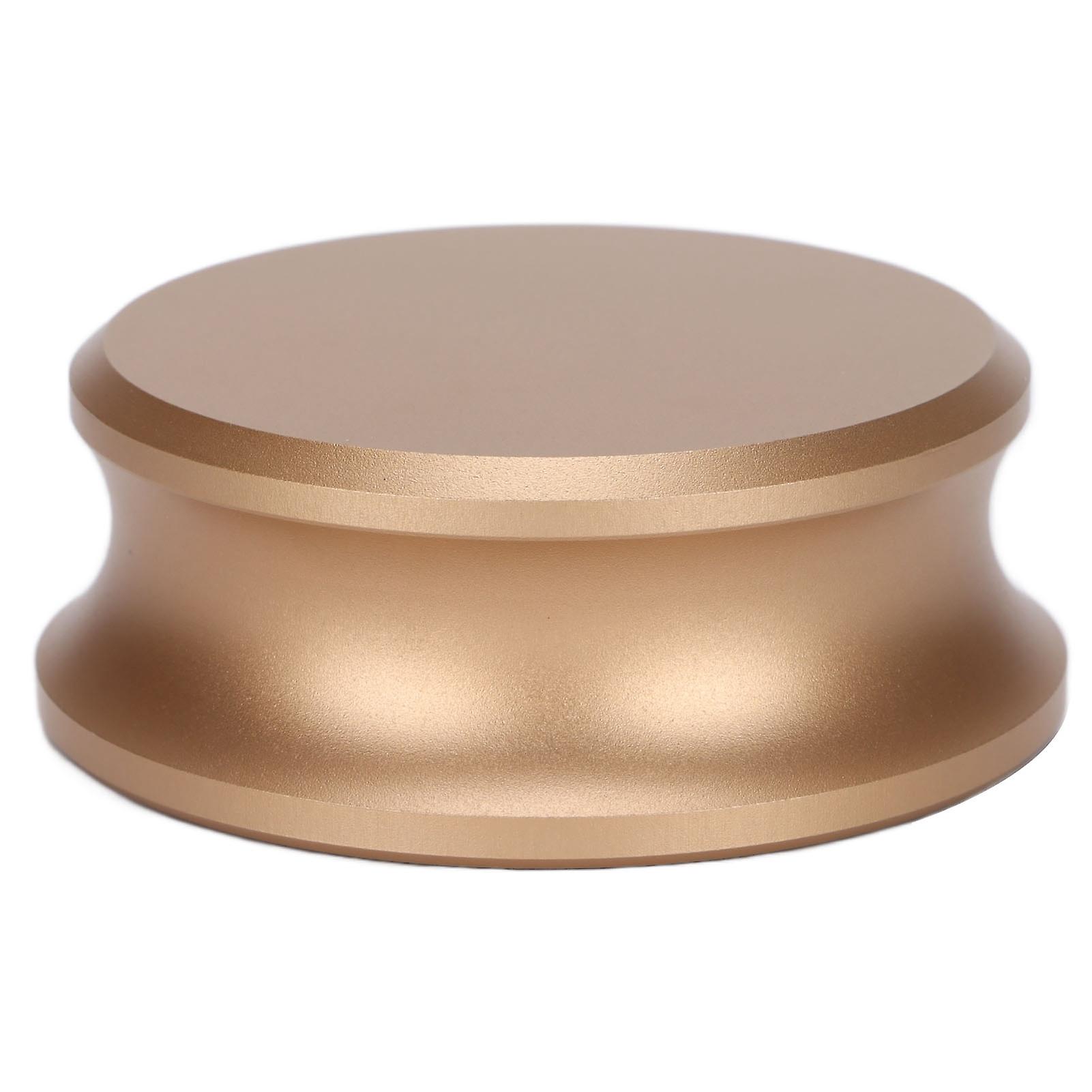 Vinyl Record Stabilizer Clamp in Black & Gold for Turntables