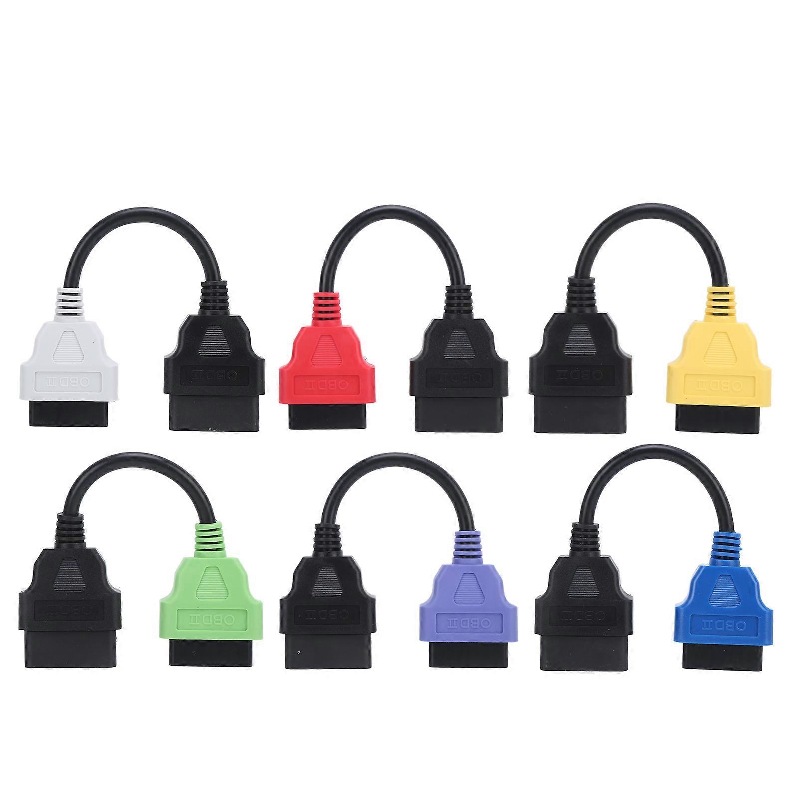 6pcs OBD2 Scanner Professional ABS CAN System Diagnostic Cable Connector Replacement for Chrysler