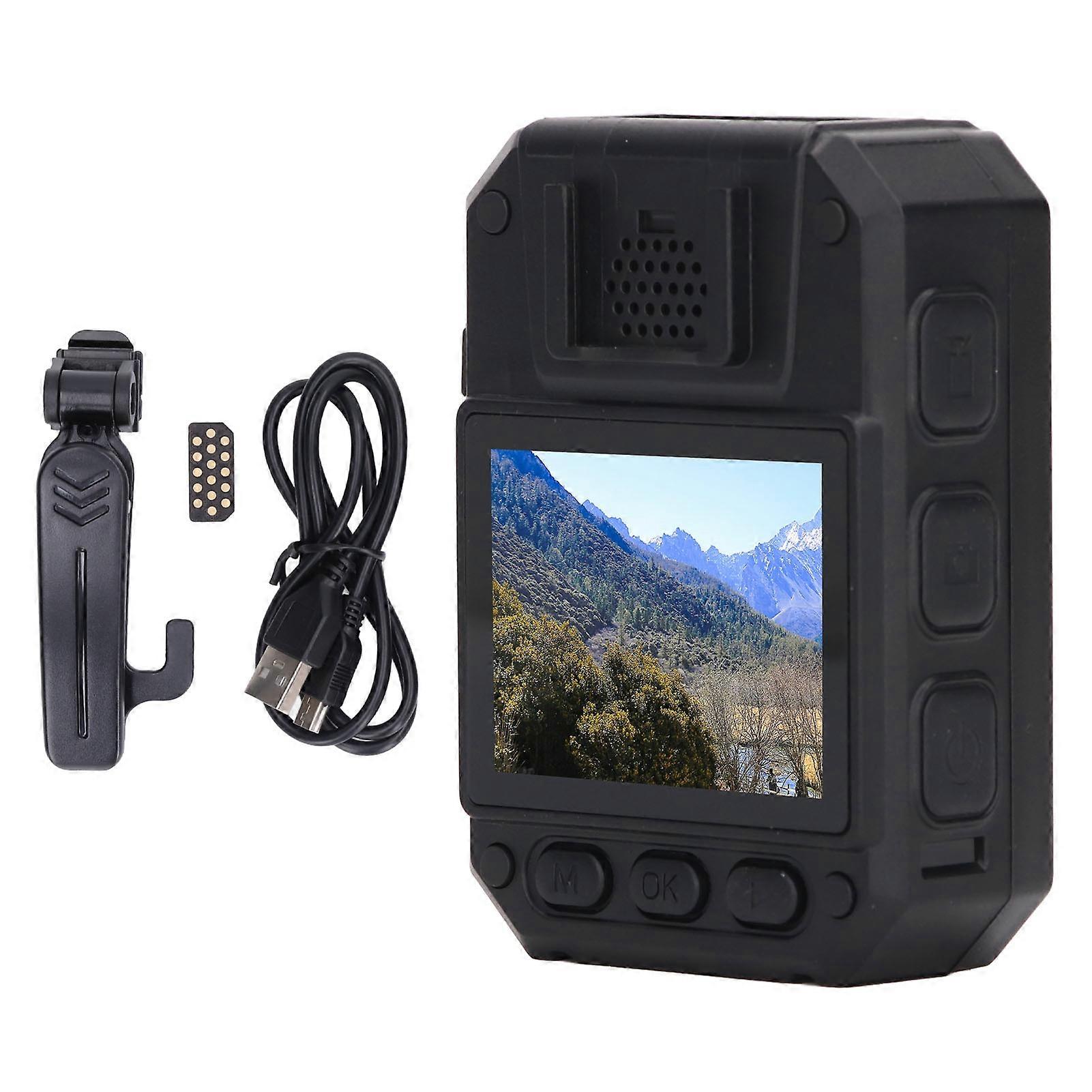 Mini Body Cam Video Recorder tragbare Kamera Infrarot-Nachtsicht mit 2-Zoll-Display für die Verkehrspolizei