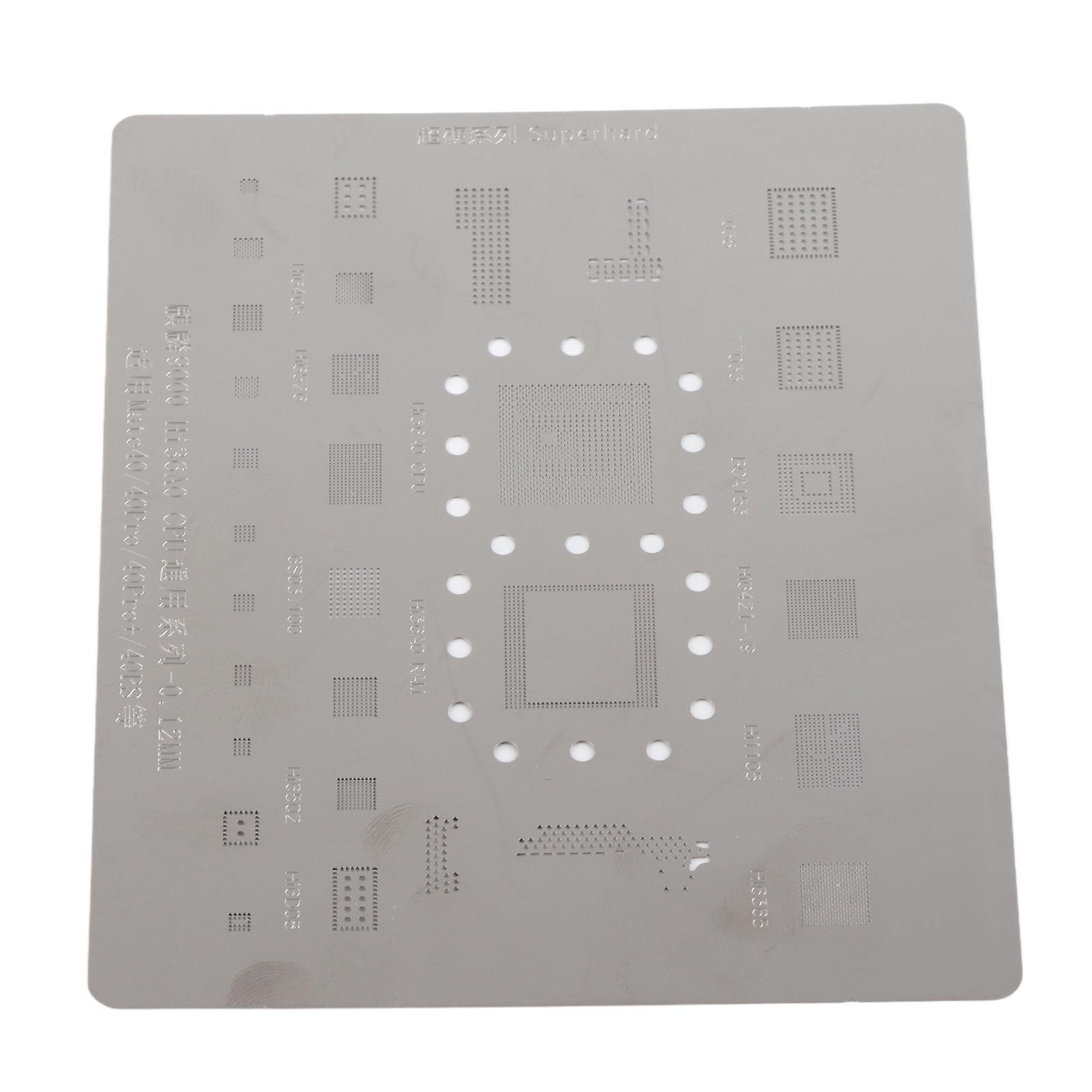 BGA Reballing Stencil Template Stainless Steel Portable High Temperature Resistant Reballing Rework Net for Mate 40