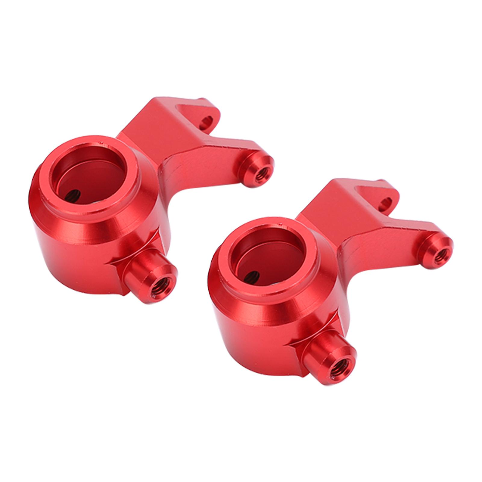 2Pcs 1:10 Aluminum Alloy Steering Cups for Arrma Senton Typhon Granite Big Rock Metal Parts, Red