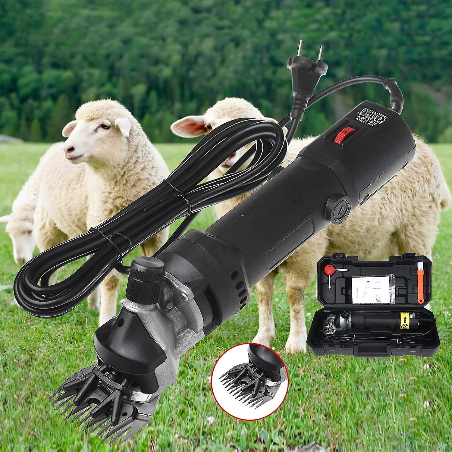 690W Sheep Clipper with 6 Adjustable Speed Professional Electric Shearing Machine Scissors for Sheep Goats Llamas Alpacas