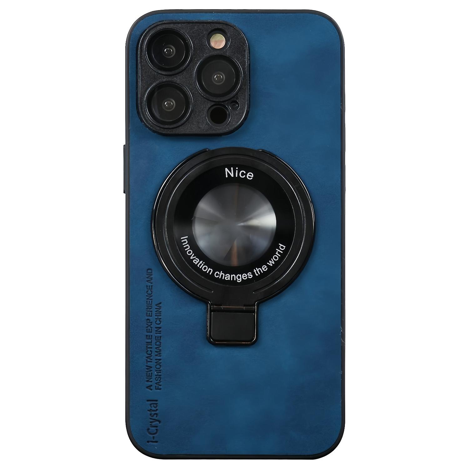Lambskin Phone Case with Holder For iPhone 14 Pro Max