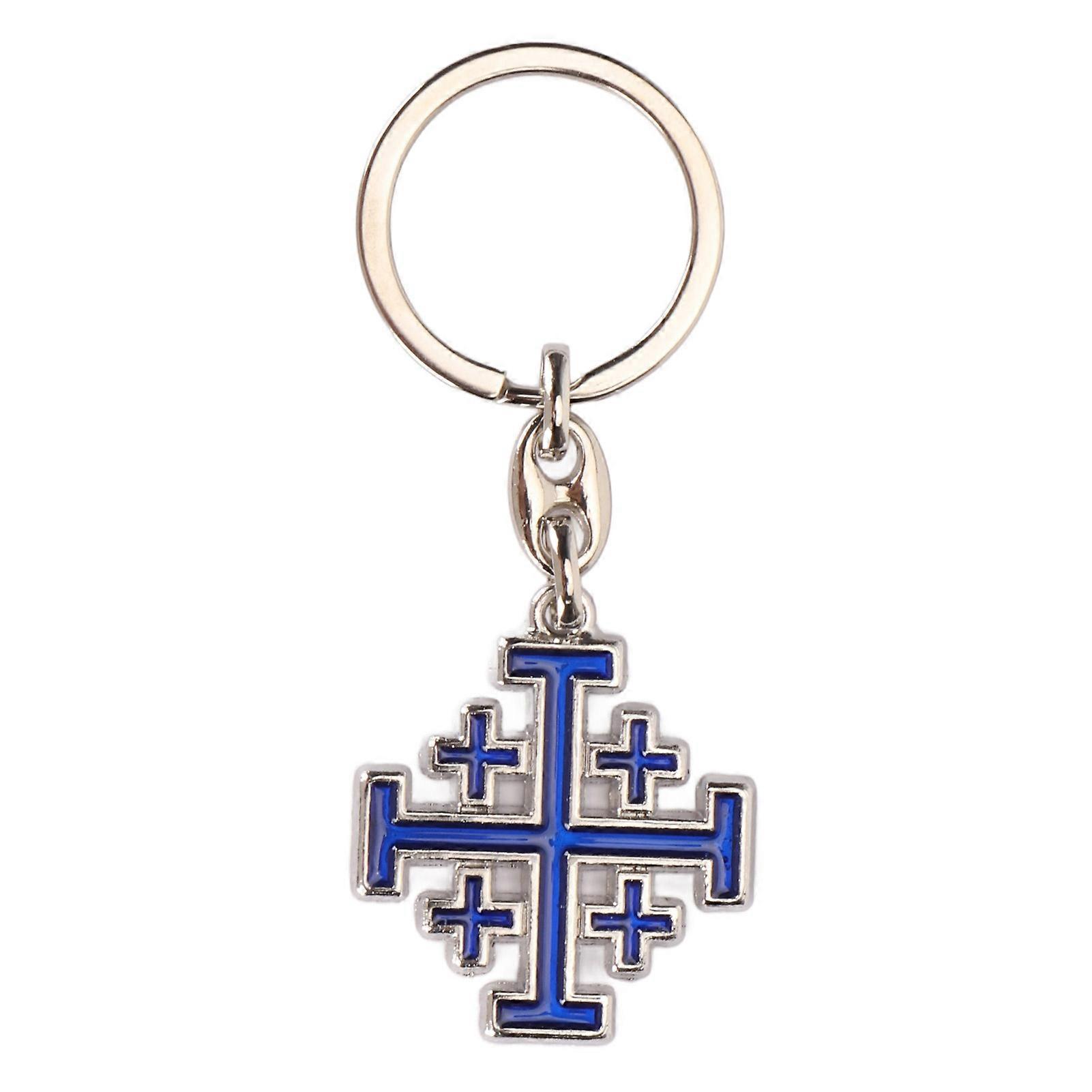 Cross Keychain Vivid Colors Cross Style Strong Alloy Skin Fr...