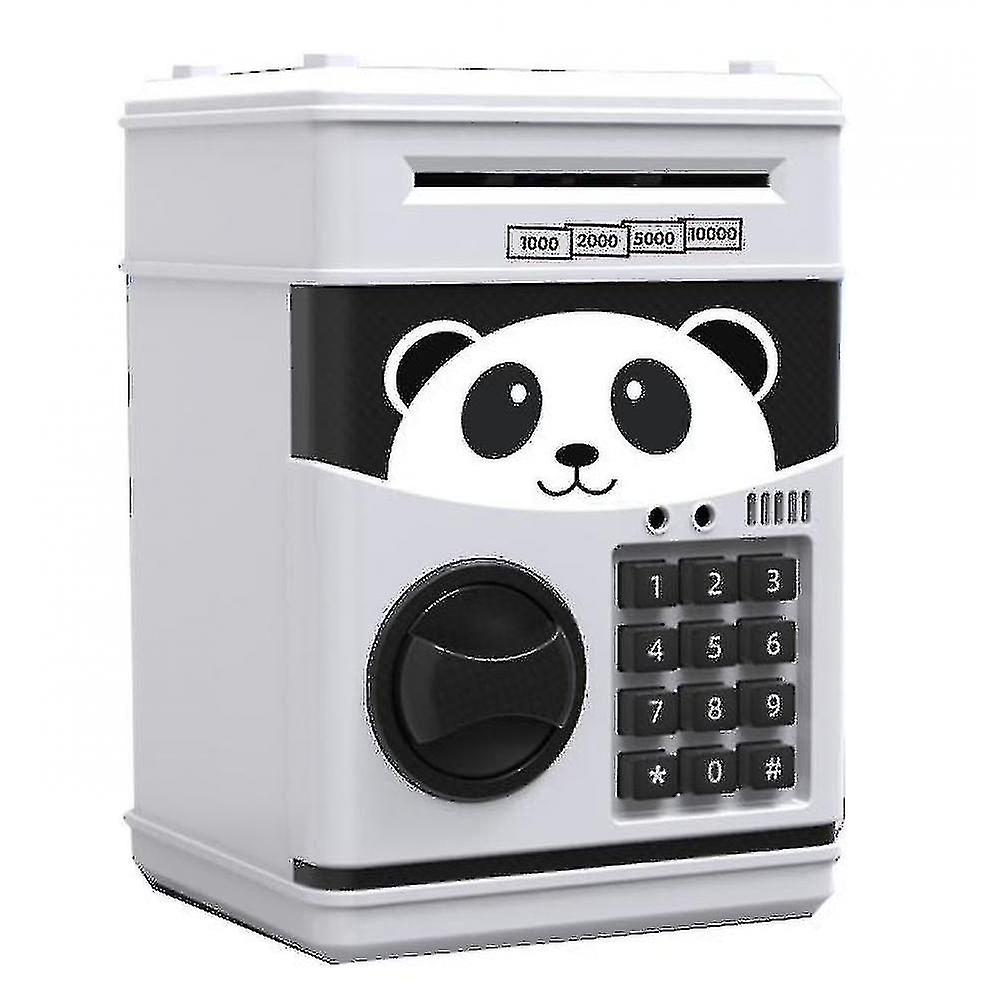 Children's Toy Piggy Bank With Automatic Password Atm Piggy Bank (black), Panda Type