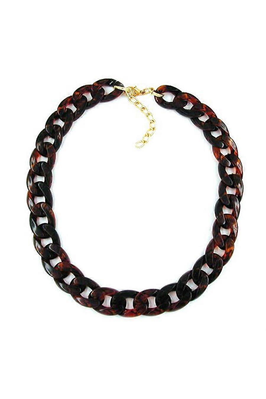 Necklace Curb Chain Brown 45cm - Gl05849
