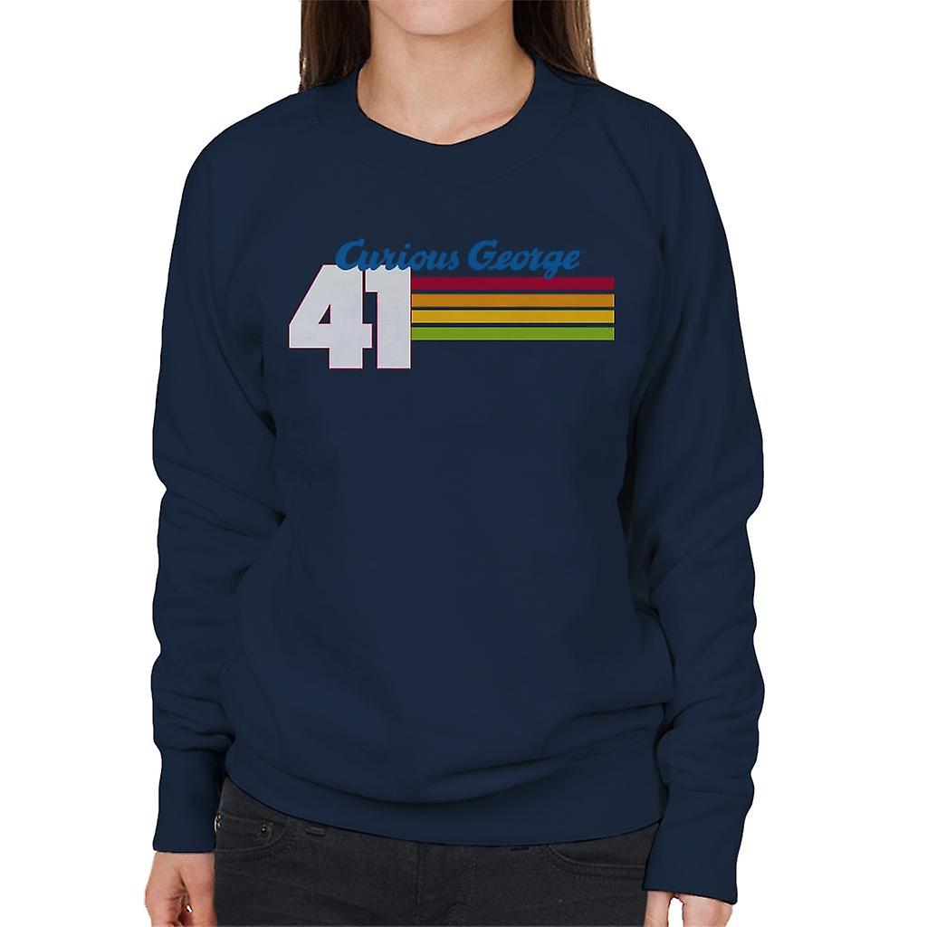 Curious George 41 Race Stripes Women's Sweatshirt