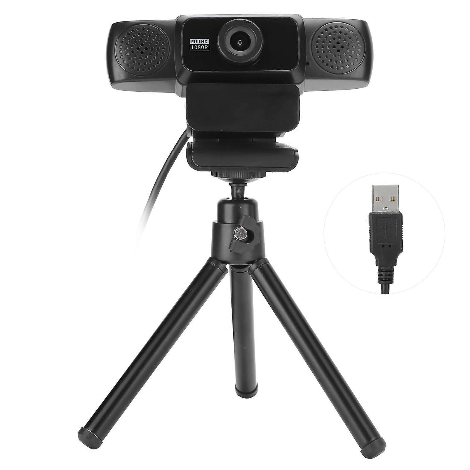 Widescreen Webcam With Mic, Featuring Automatic Noise Reduction And Facial Enhancement Technology For A Professional Video Conferencing Experience