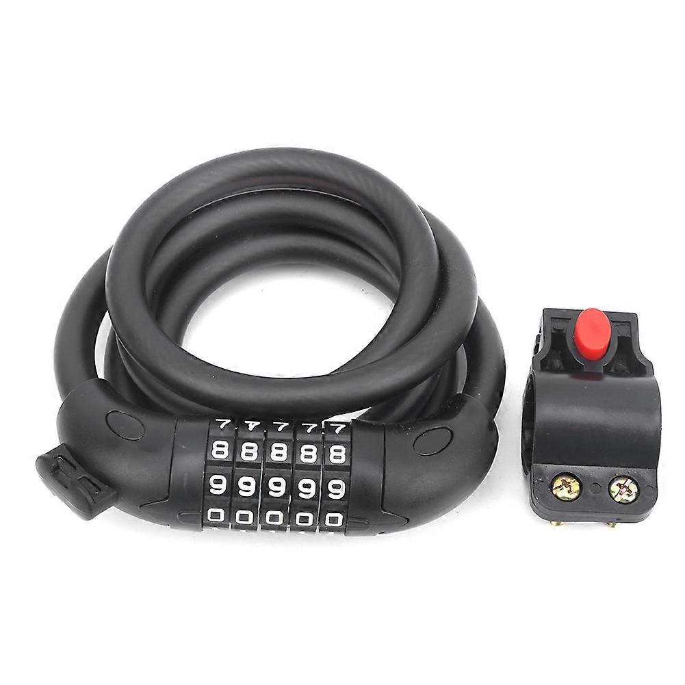 1.5M Portable Antitheft Strip Lock Disc Brake Lock Fivedigit Password for Mountain Bike
