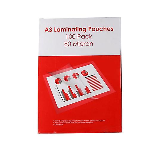 GNS Basic 80 Microns Durable Standard Laminating Pouch Pack of 100