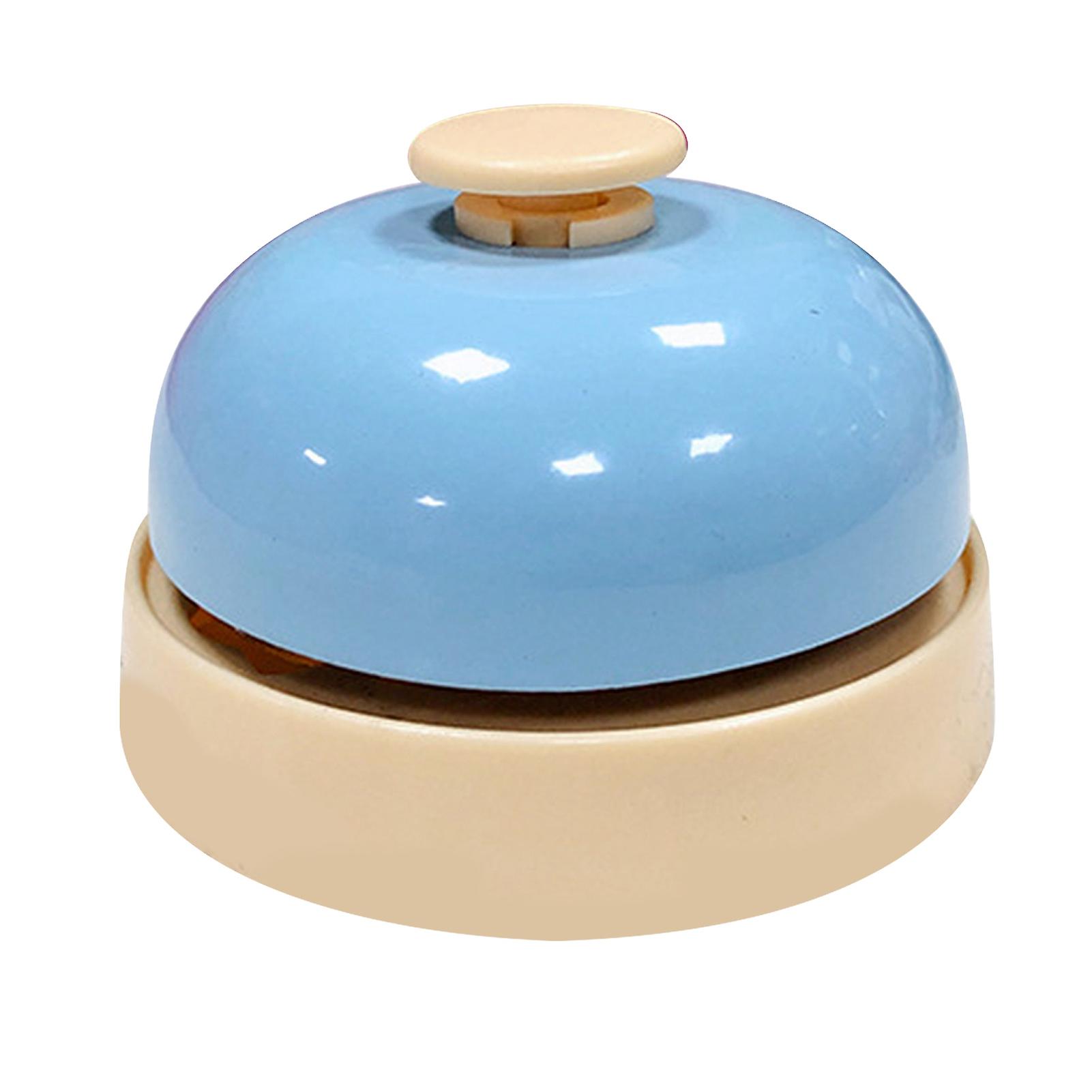 Pet Call Bell Sensitive Buttons Metal Dog Training Called Dinner Bell for Pet Toys Blue