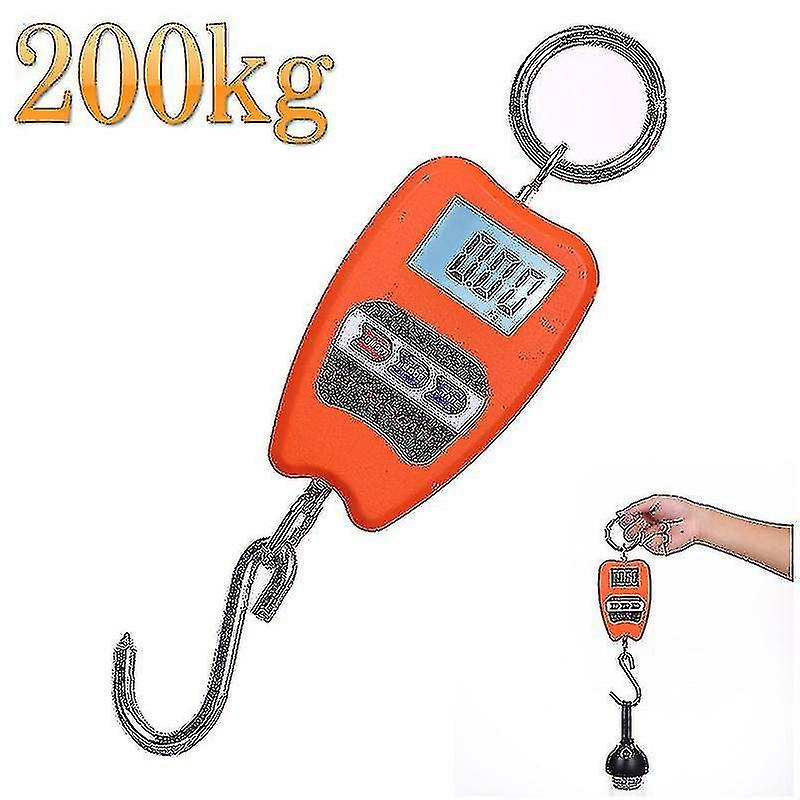 Professional Industrial Digital Scale, Dynamometer Hook Spring, 200 Kg