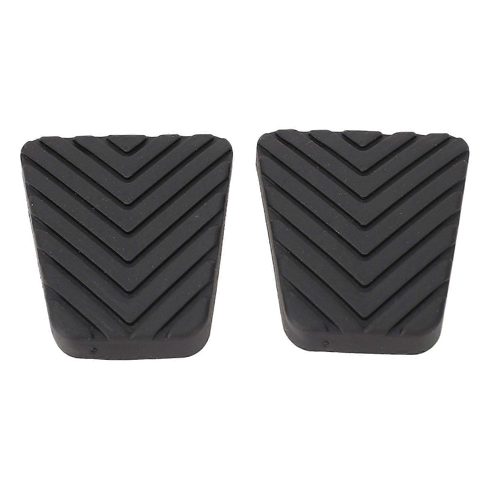 Textured Rubber Brake & Clutch Pedal Pad Set Replacement for Mitsubishi Mirage Eclipse 3000GT (MB193884)