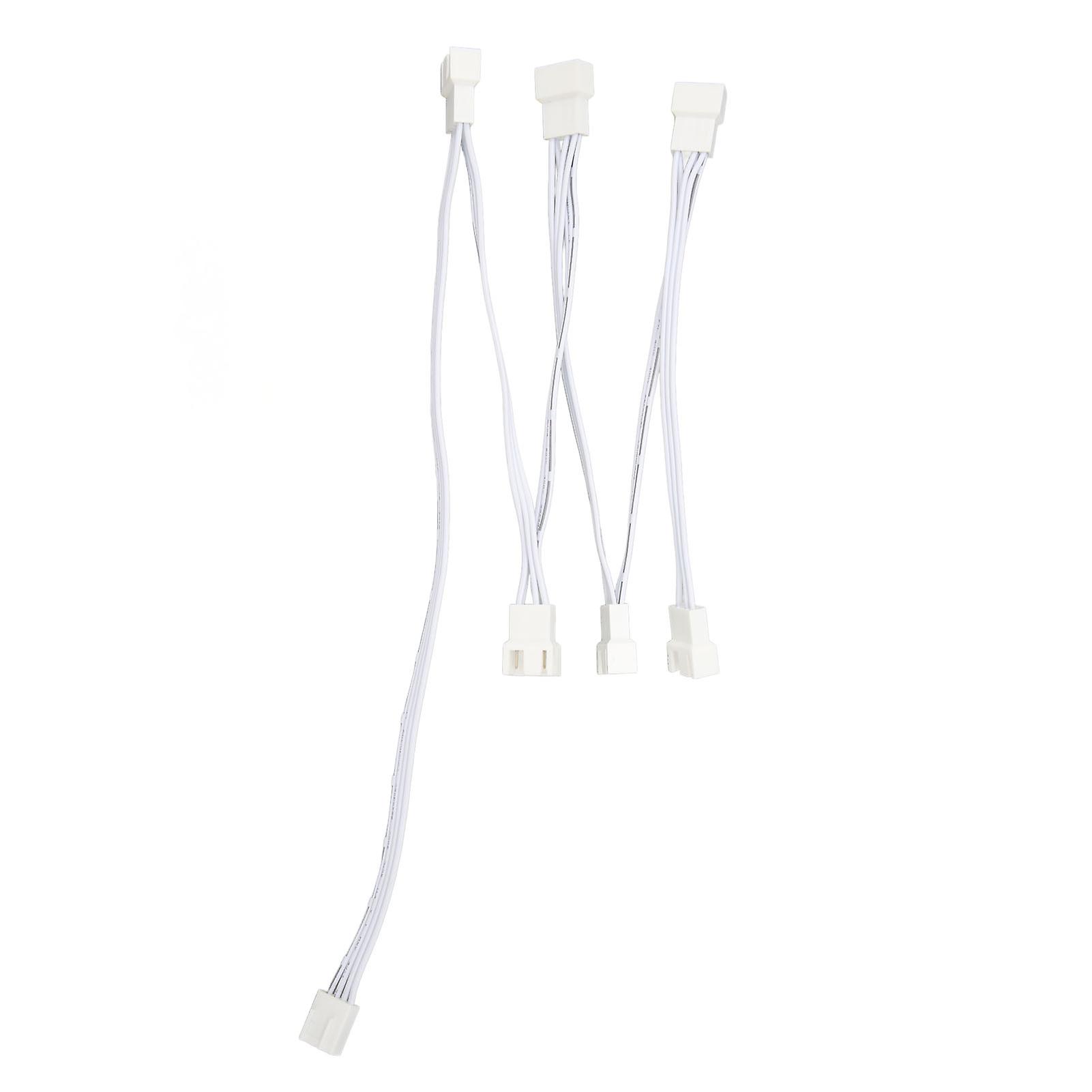 PWM Fan Splitter Cable 1 to 6 Adapter 4 Pin Connector for PC Case Fan Extension