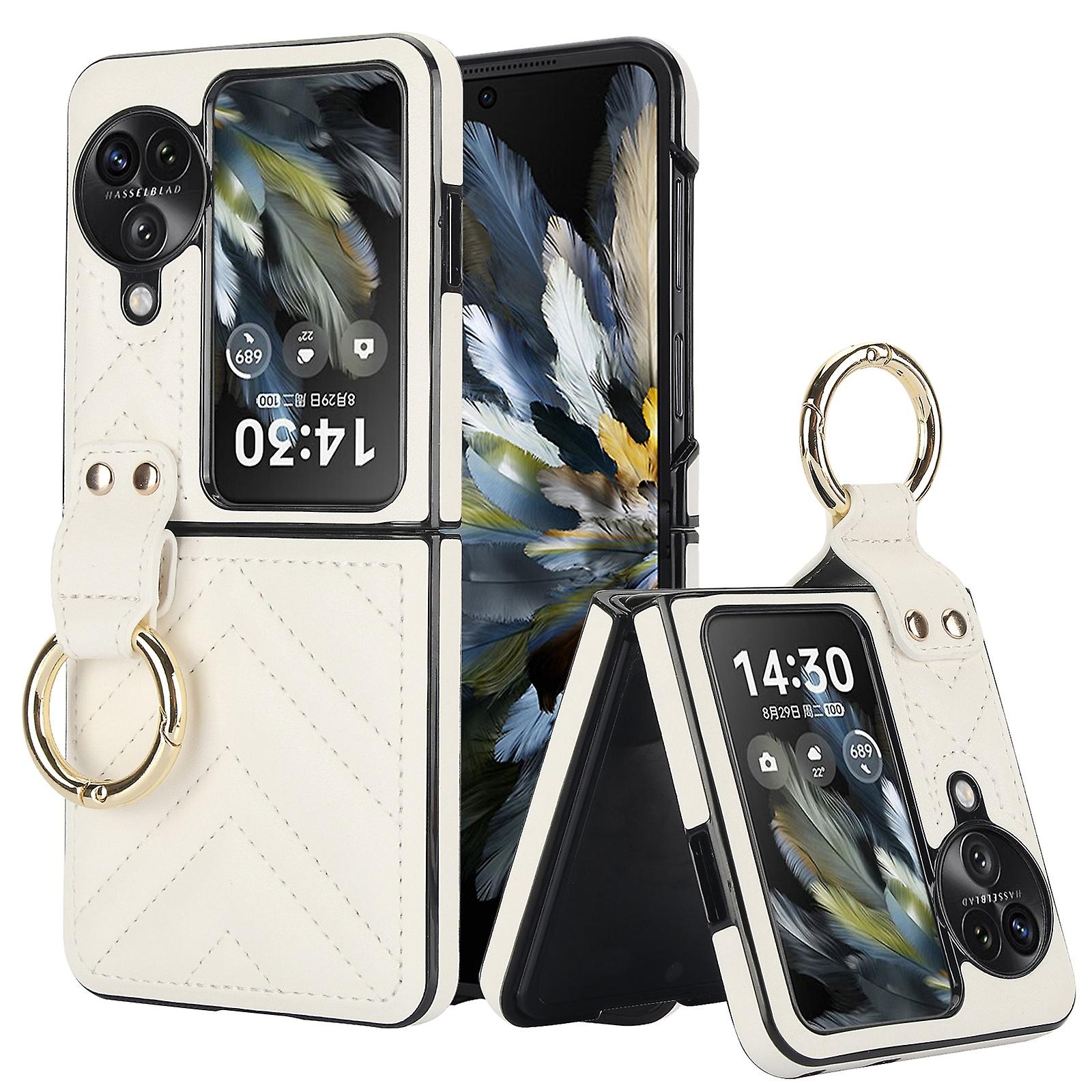 V-shaped Ring Holder Phone Case For OPPO Find N3 Flip
