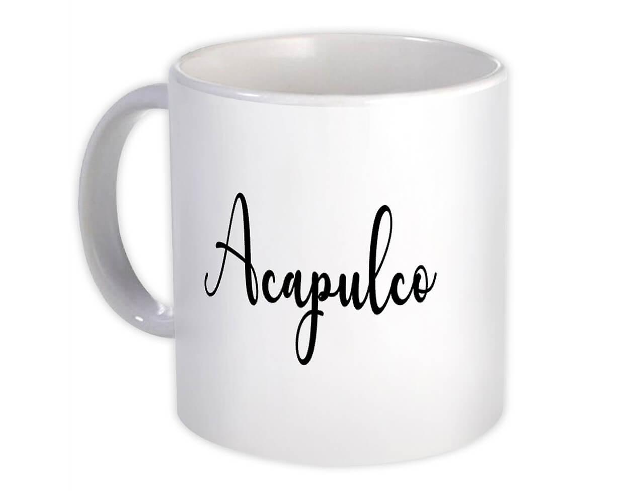 Gift Mug: Acapulco Cursive