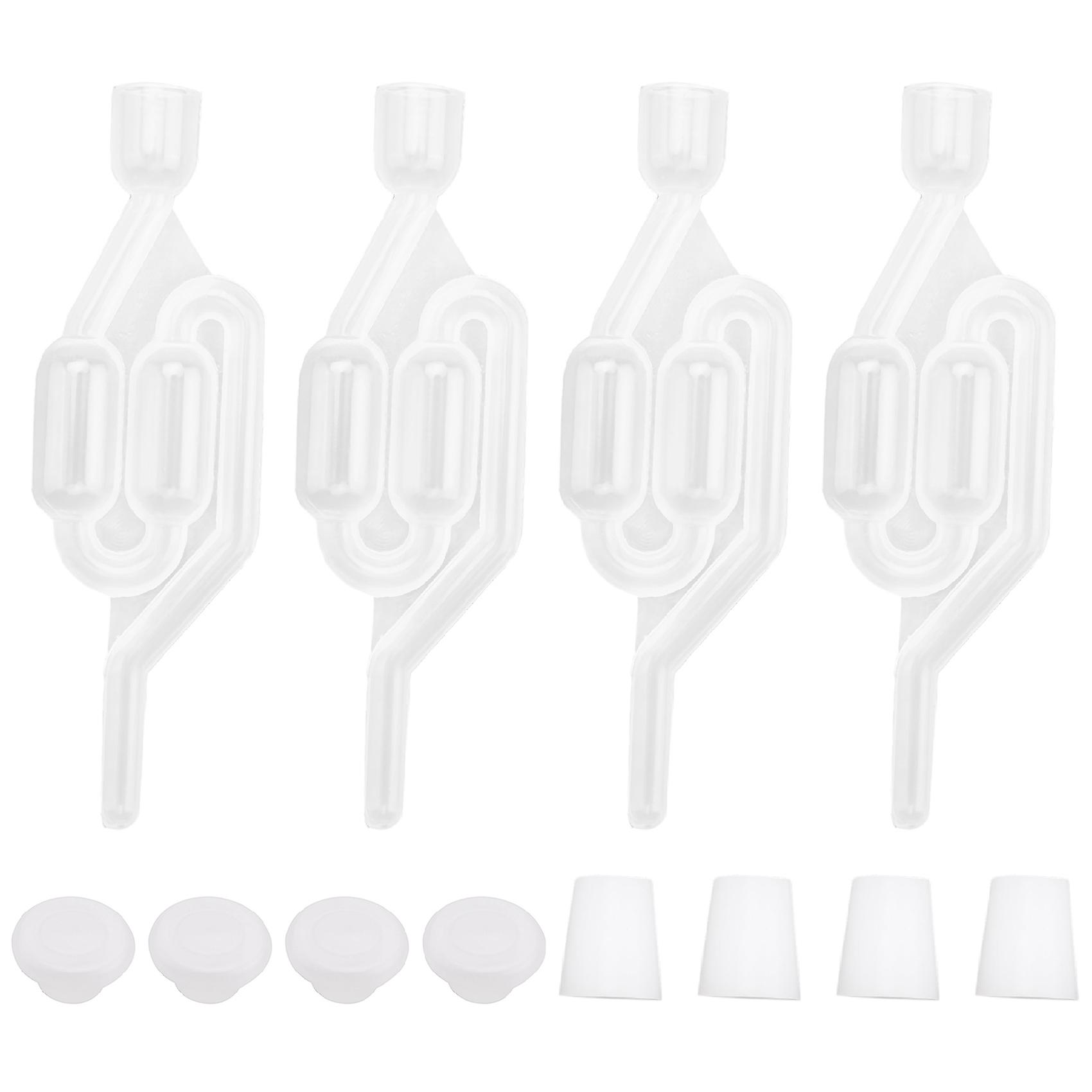 Fermentation Airlock,Brewing Airlock Wine Airlock Beer Airlock with Rubber Airlock Stopper Plugs Ai