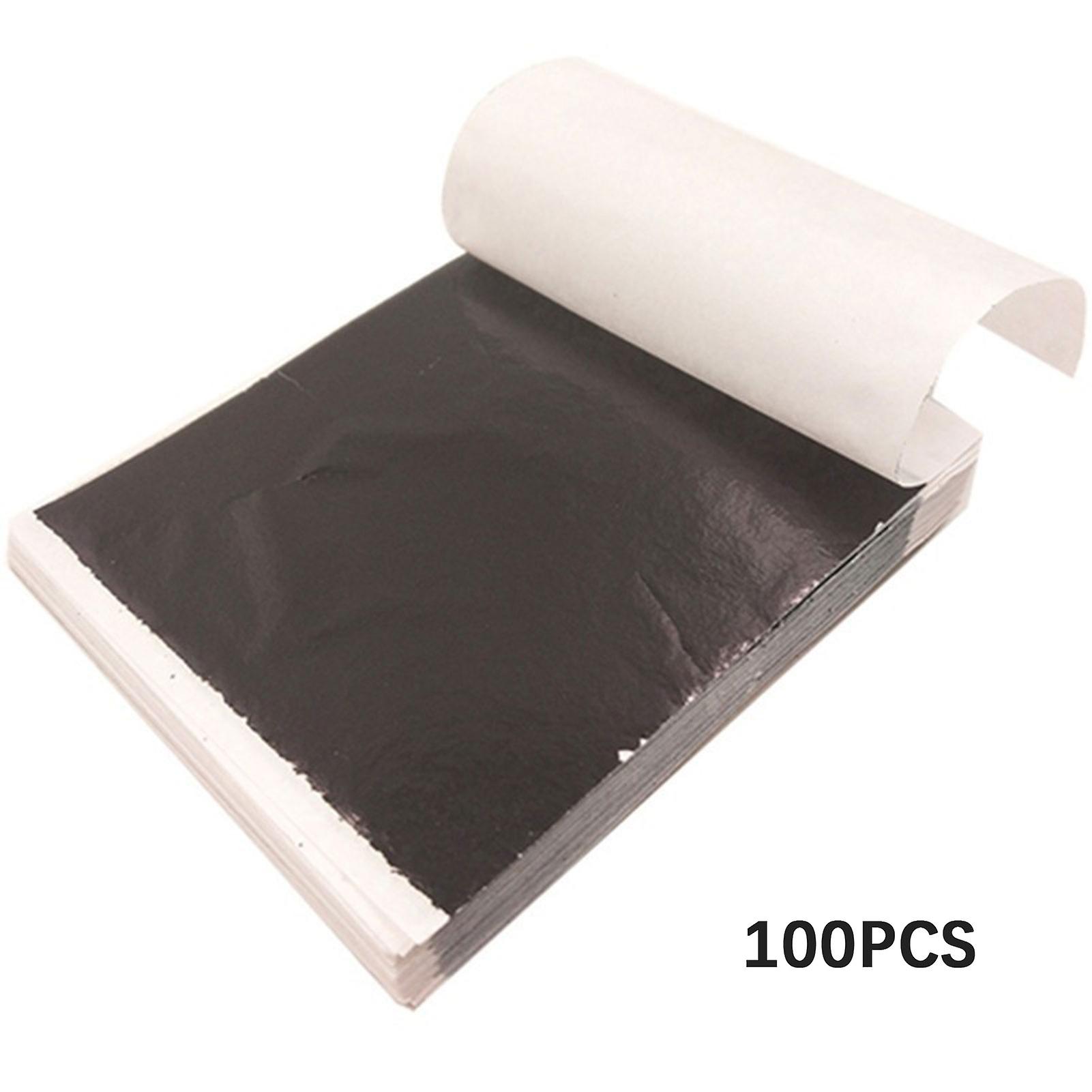100 Sheets Crafts Gold Foil Paper Nnon-cracking Gold Foil Sheets for Nails