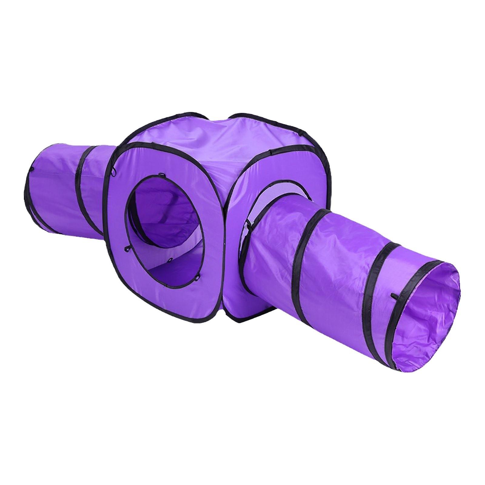 Cat Tunnel Toy Cat Activity Center 2 Way Cat Tube for Ferrets Bunnies Indoor